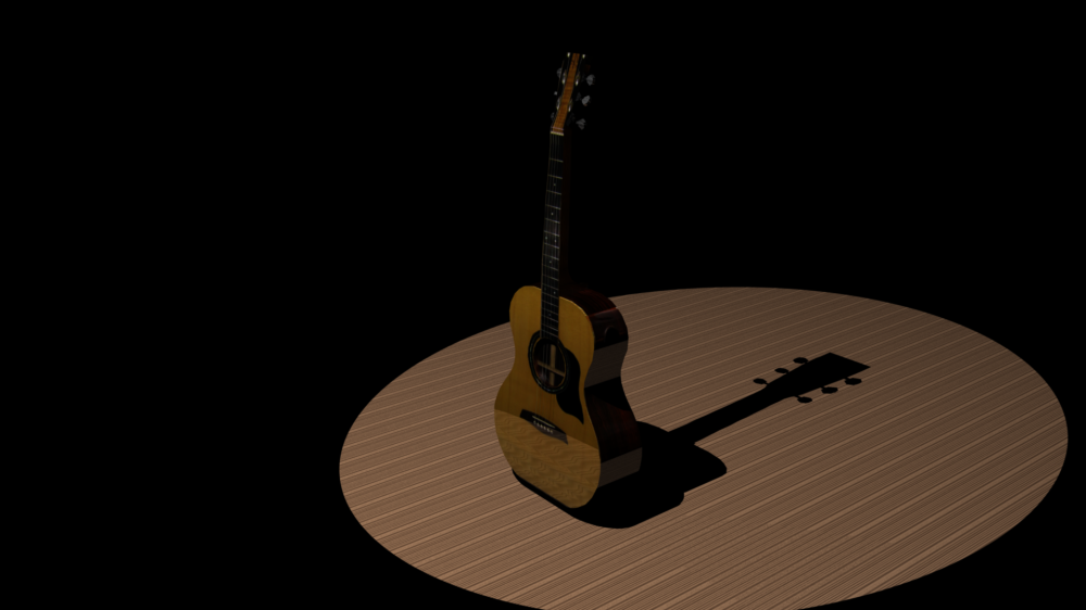 rendered guitar