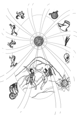 Helios And Apollo Sketch